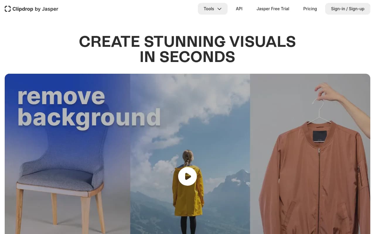Create stunning visuals in seconds with AI.