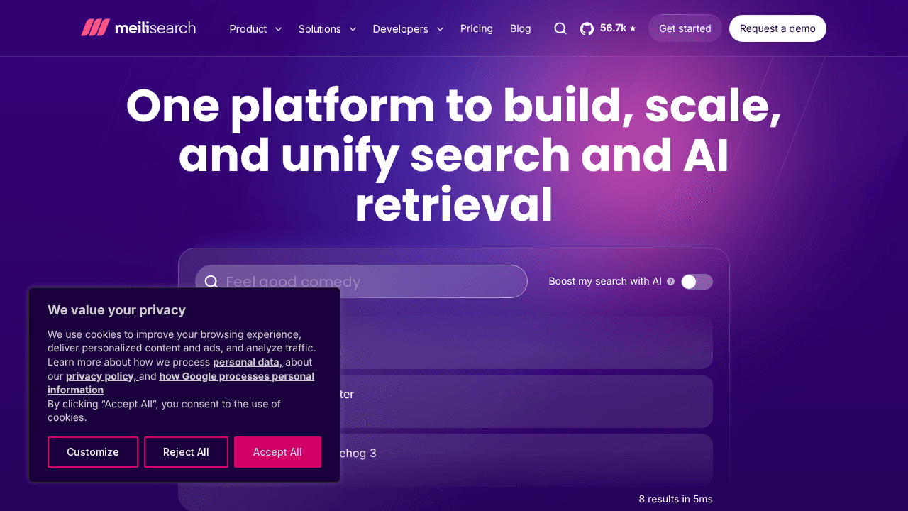 Meilisearch: Unified Search & AI Retrieval Platform