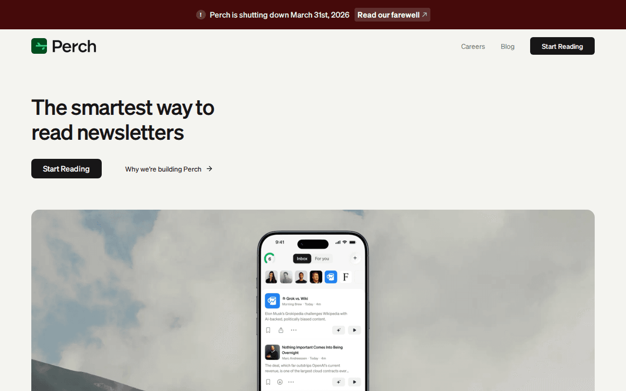 Perch: The #1 free blog and newsletter aggregator