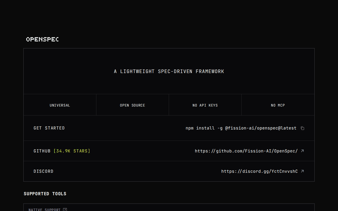 OpenSpec — A lightweight spec‑driven framework