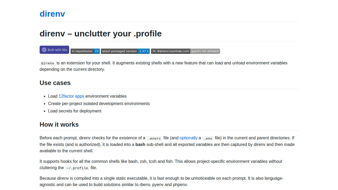 direnv