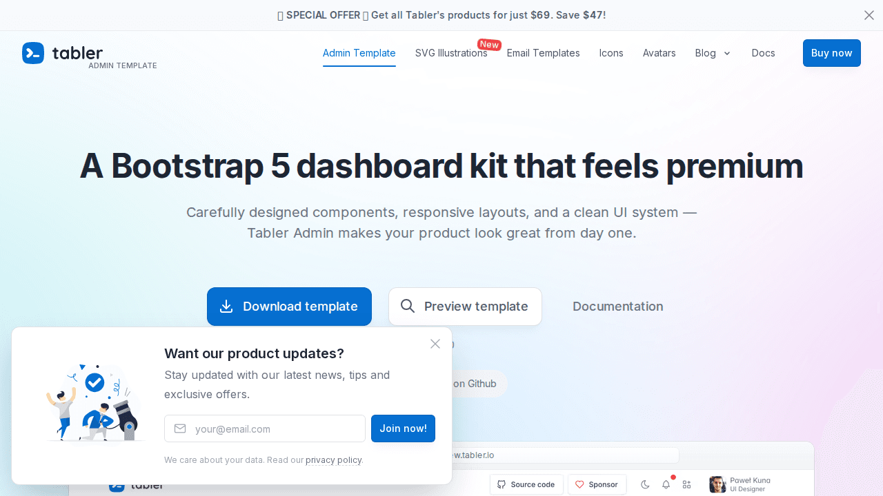 Tabler Icons: 6050+ free vector icons for web design
